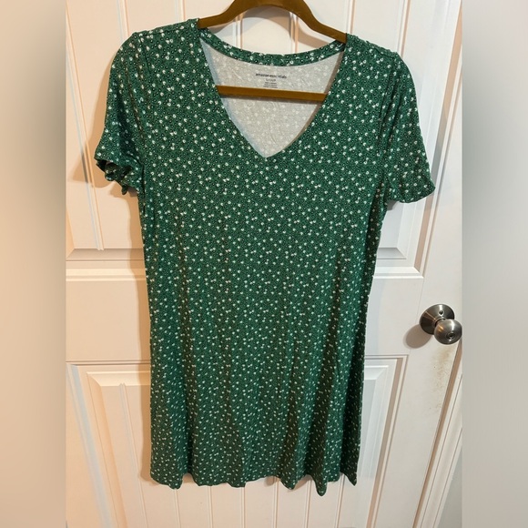 Amazon Essentials Green and White Floral Dress - Picture 2 of 6